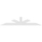 Ekena Millwork Saratoga Architectural Grade PVC Gable Bracket, 108"W x 22 1/2"H x 4"D x 6"F, 5/12 Pitch GBP108X23X0406SAR00 - alternate 5